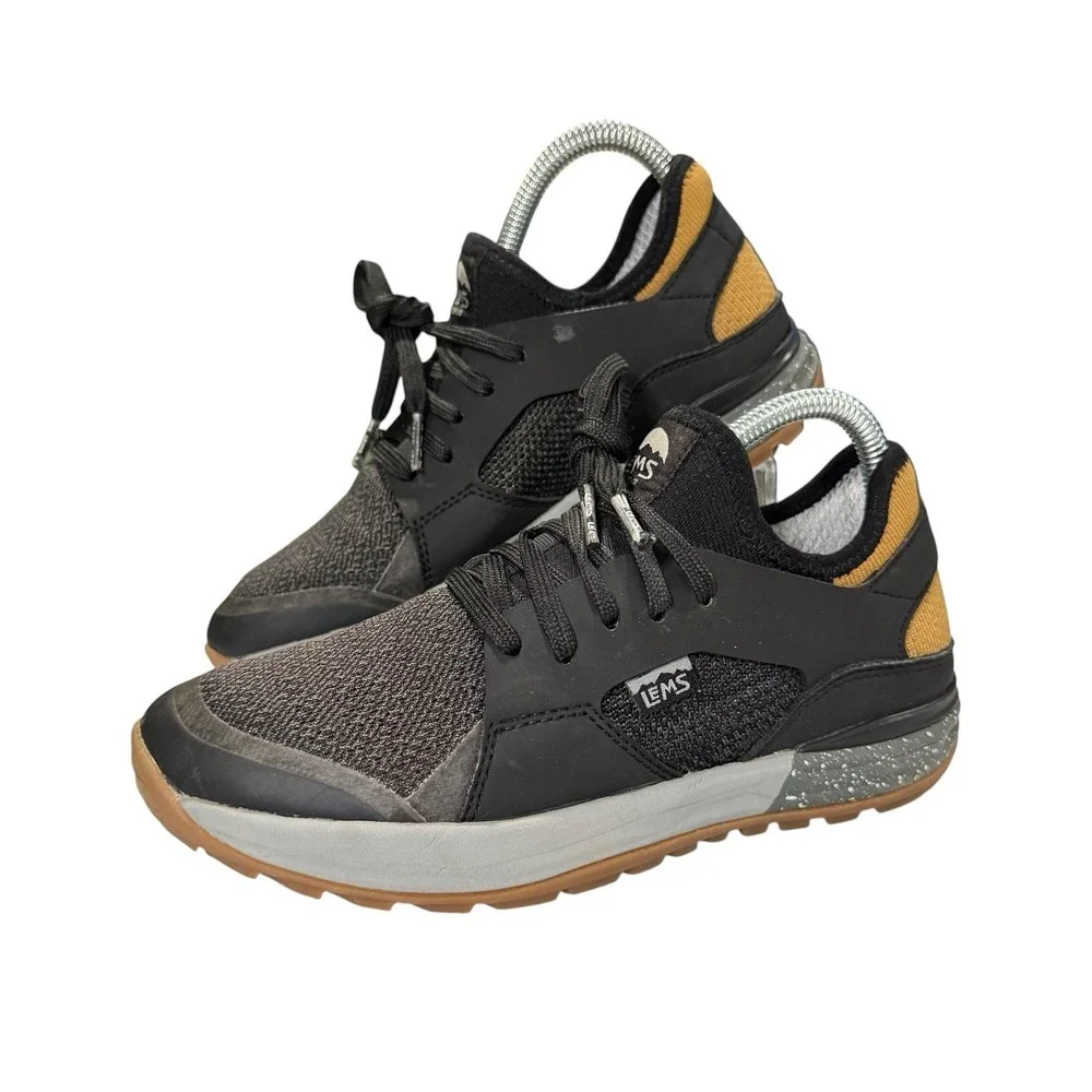 Lems Mesa Hiking Shoes Womens Size 7 B Carbon Gray Black Outdoor Trail Sneakers